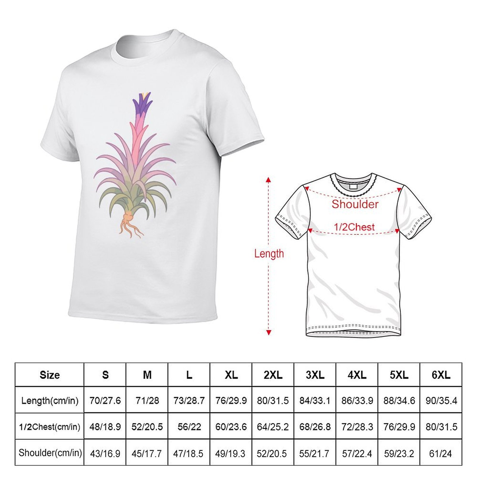 Koszulka męska z nadrukiem kol – Air Plant Tillandsia recenzja i cena